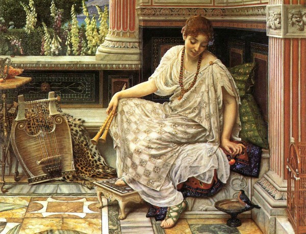 Chloe, Dulces Docta Modos et Citharae Sciens by Edward Poynter